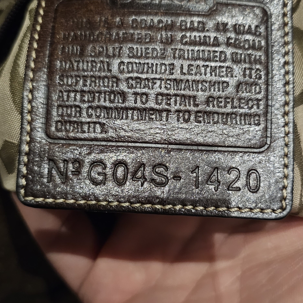 Authentic coach leather purse